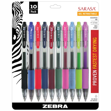 Zebra Pen Magnetic Whiteboard Eraser, Oval Confetti, 10PK 46881